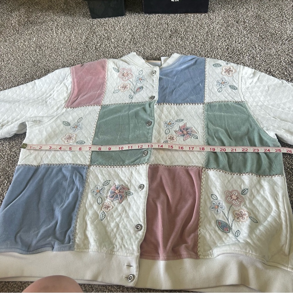 [Alfred Dunner] Colorblock Quilted Sweater - Picture 5 of 8